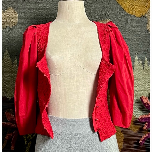 Anthropologie Smocked Cardigan M - Picture 12 of 16